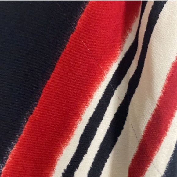 Lafayette 148 New York 100% Silk Black Red Tan Long Flowy Skirt Women Size 4 - Picture 8 of 15